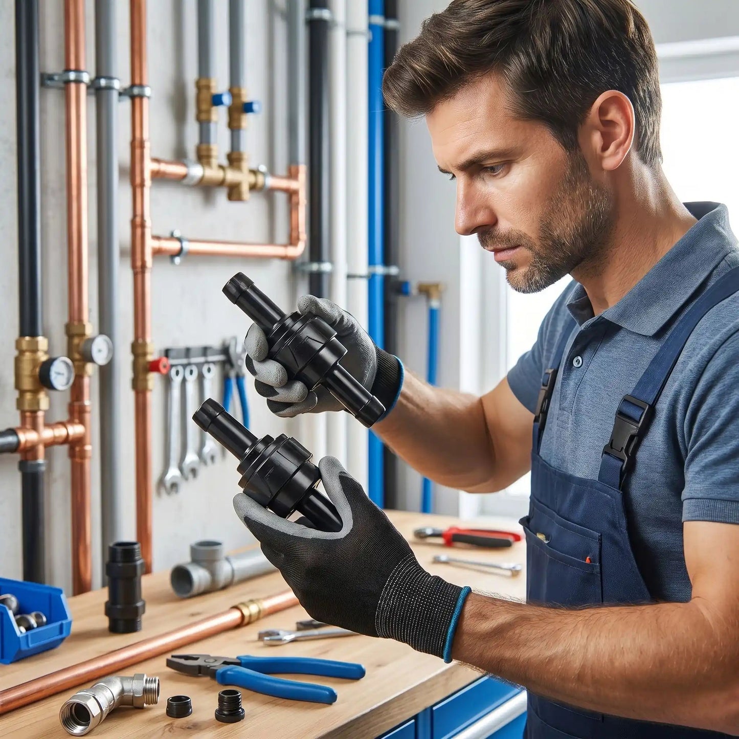 Clapet anti-retour pvc haut que PA66 Haute Fiabilité
