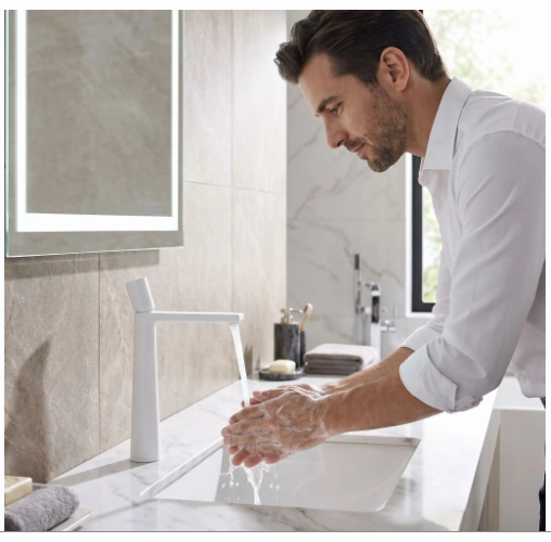 lavabo mitigeur Noir Élégance