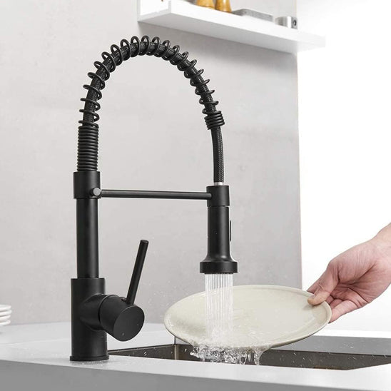 mitigeur cuisine douchette noir jet pullinox