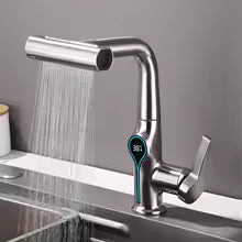 robinet à douchette cuisine argent inox hydroFlexio