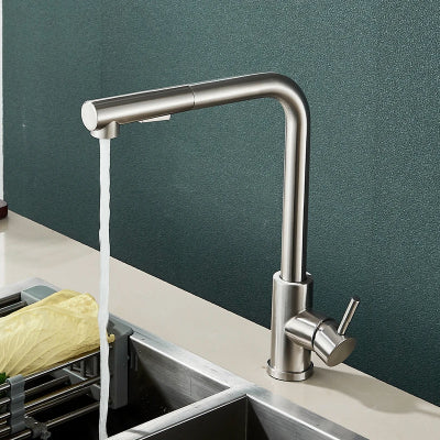 robinet cuisine douchette argent double jetDuchesse