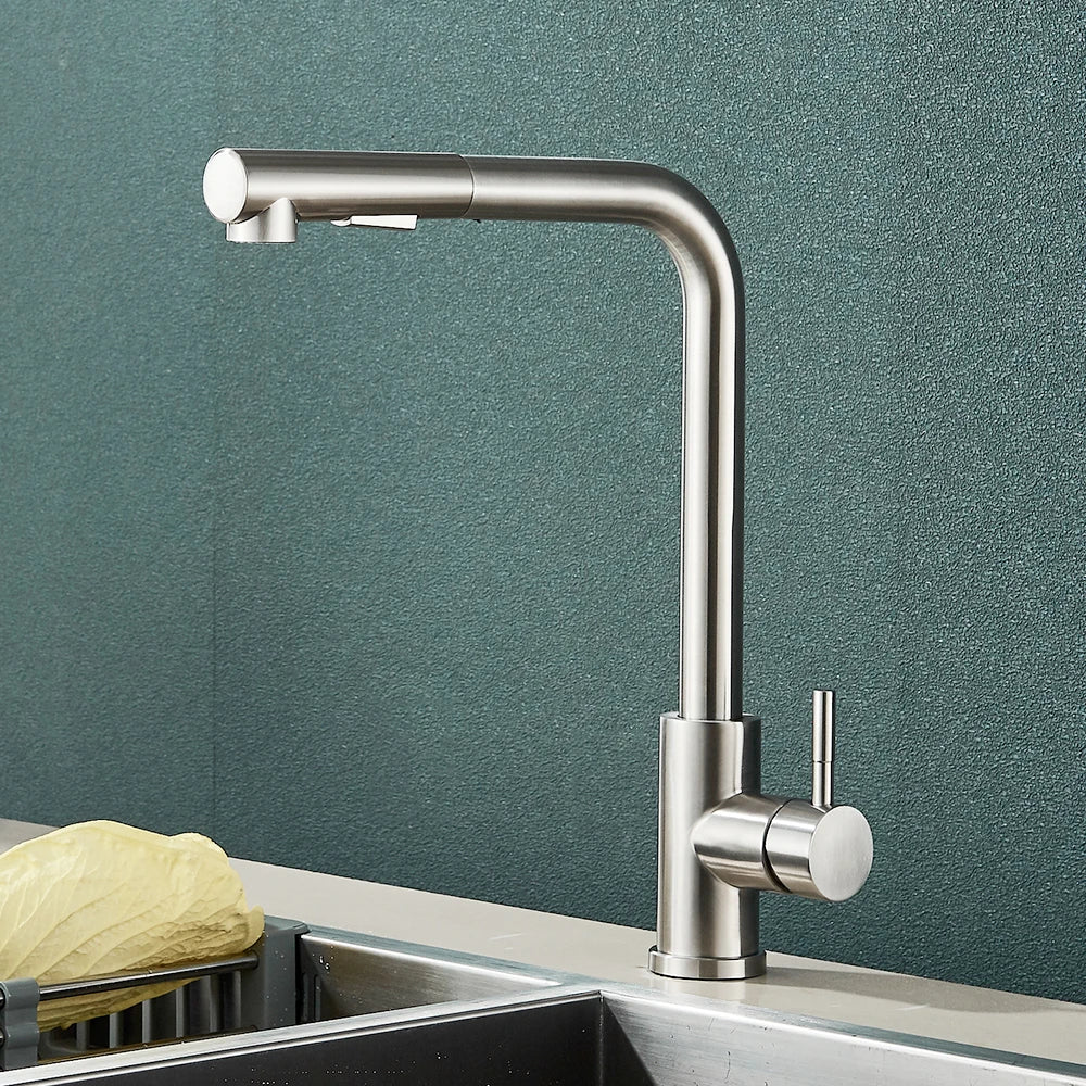 robinet cuisine douchette argent haut jetDuchesse