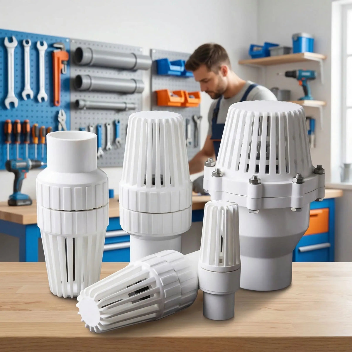 Clapet pvc anti retour avec Aqua Protect