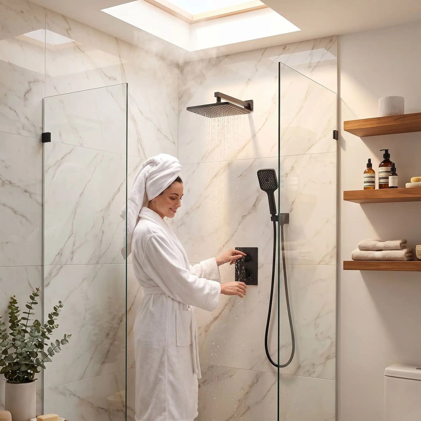 Douche mitigeur adapete thermooptique ThermoGuard