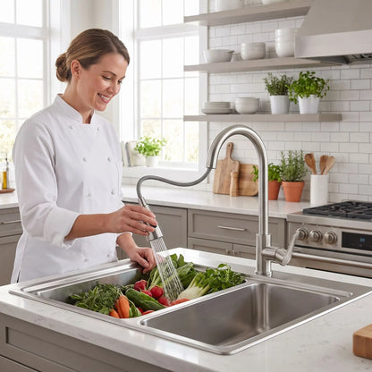 Douchette mitigeur cuisine évier AquaTwist