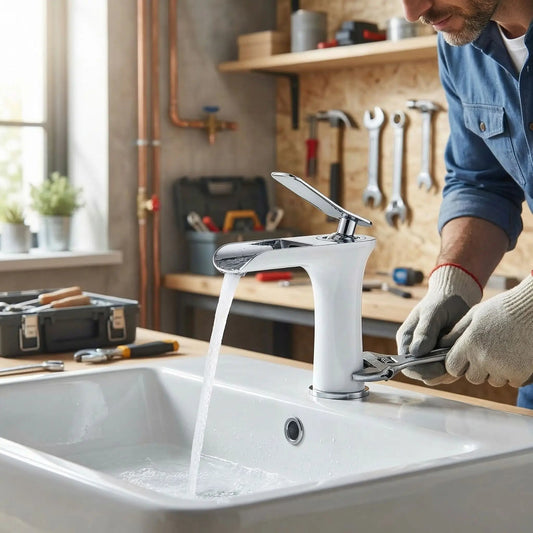 Lavabo Mitigeur haut Elegance Laiton