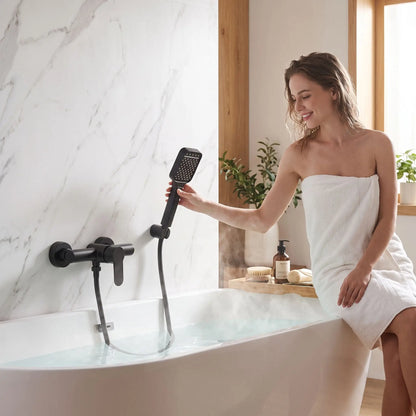Mitigeur baignoire douche  noir Élégance Éco  