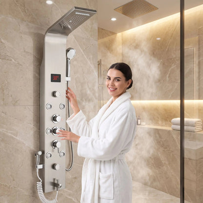 Mitigeur bain douche edesign triple poigne Nicke Brosse