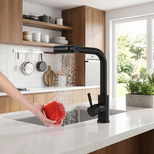 Mitigeur cuisine douchette eau etinox