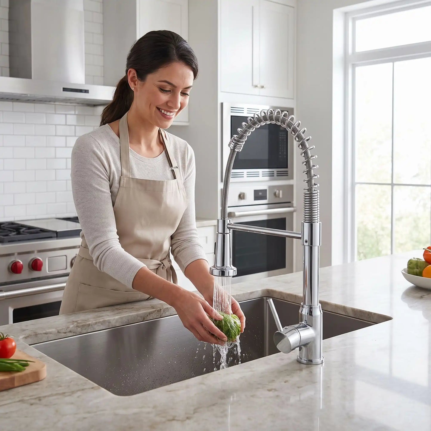 Mitigeur cuisine douchette installer Pullinox