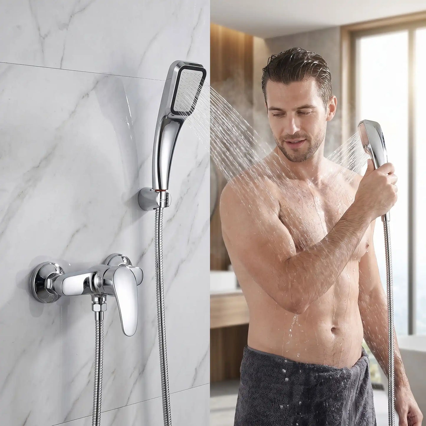 Mitigeur douche d'eau EcoDesign 