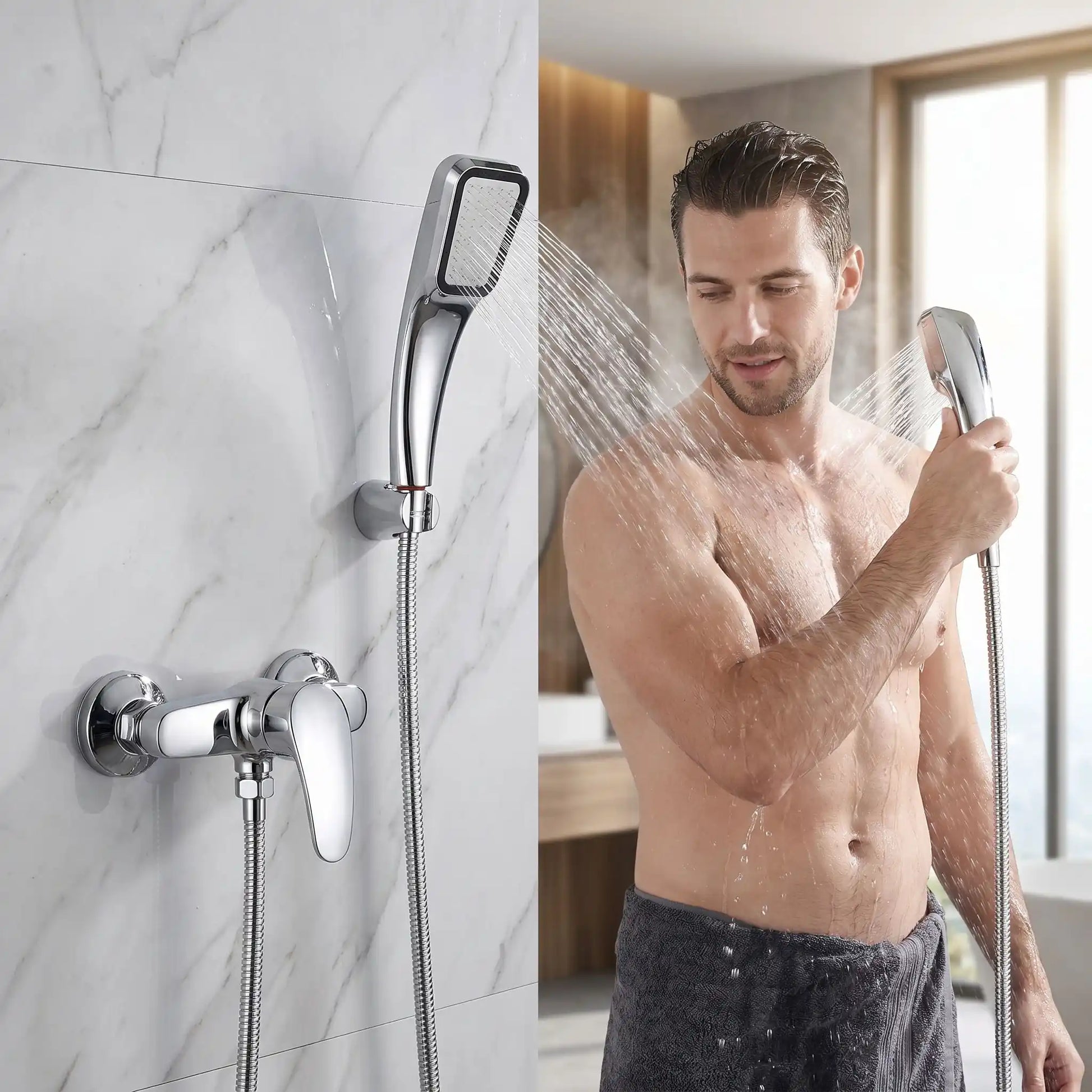 Mitigeur douche d'eau EcoDesign 