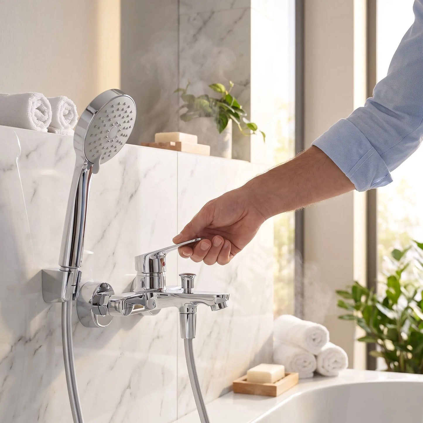 Mitigeur douche poignée EcoStyle