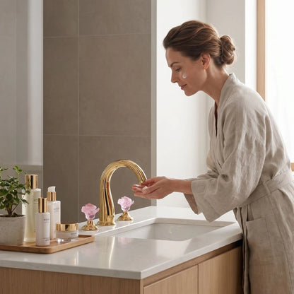 Mitigeur lavabo avec TUQIU Doré 