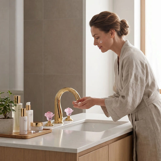 Mitigeur lavabo avec TUQIU Doré 