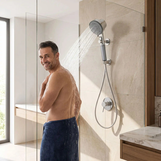Pommeau de douche anti reglable calcaire PurEco