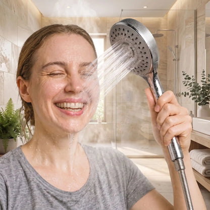 Pommeau de douche en acier  Hautedur Pression Economique