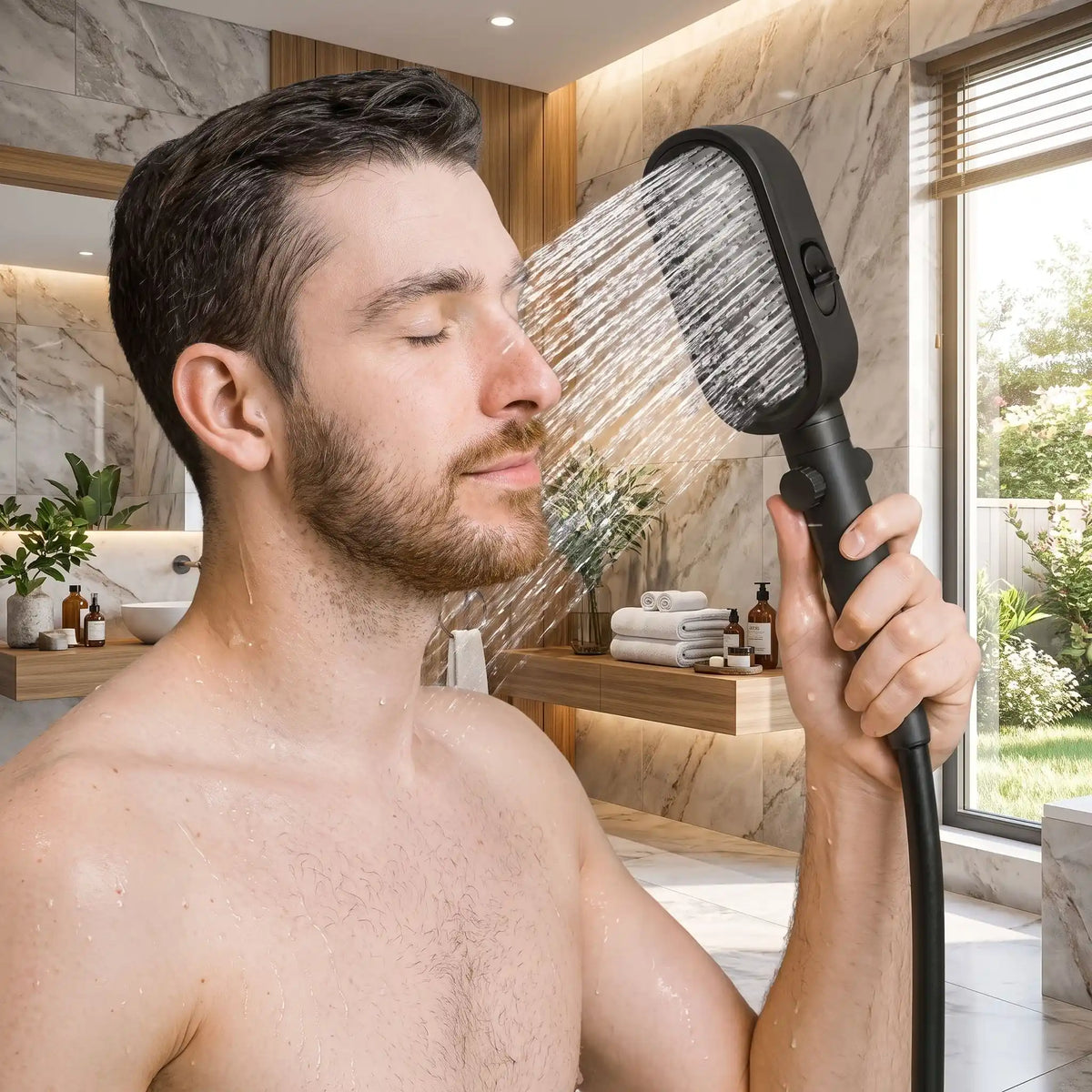Pommeau de douche facile PurAqua