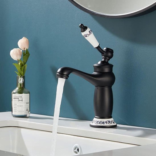 Robinet de cuisine noir Design Extractibl
