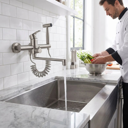 Robinet de cuisine avec douchette moderne ÉlégaFlow