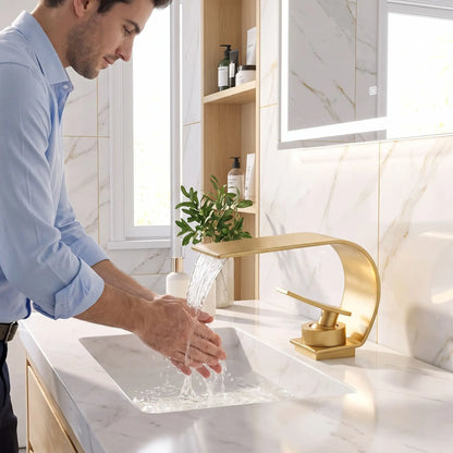 Robinet de cuisine en acier Cascade 