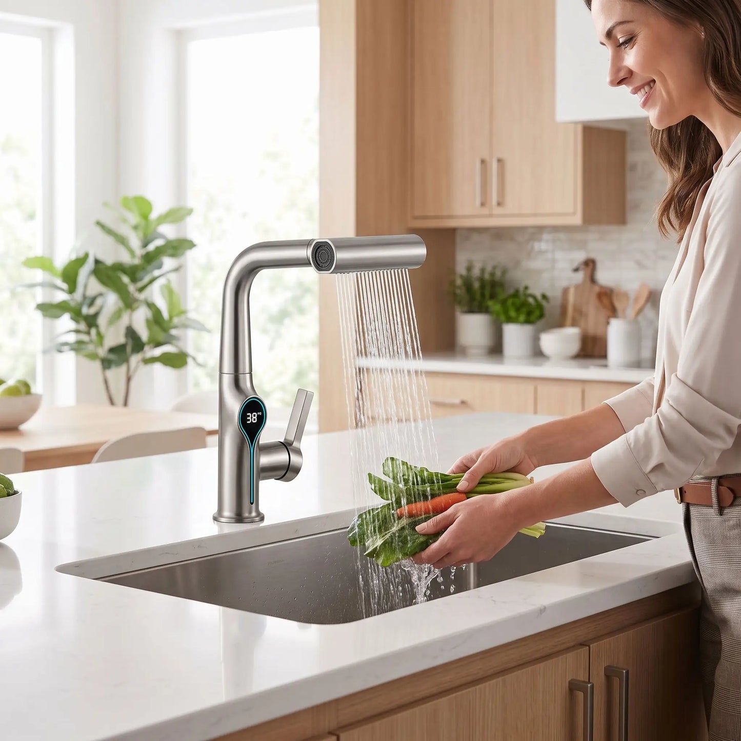 Robinet à douchette cuisine facile HydroFlexio