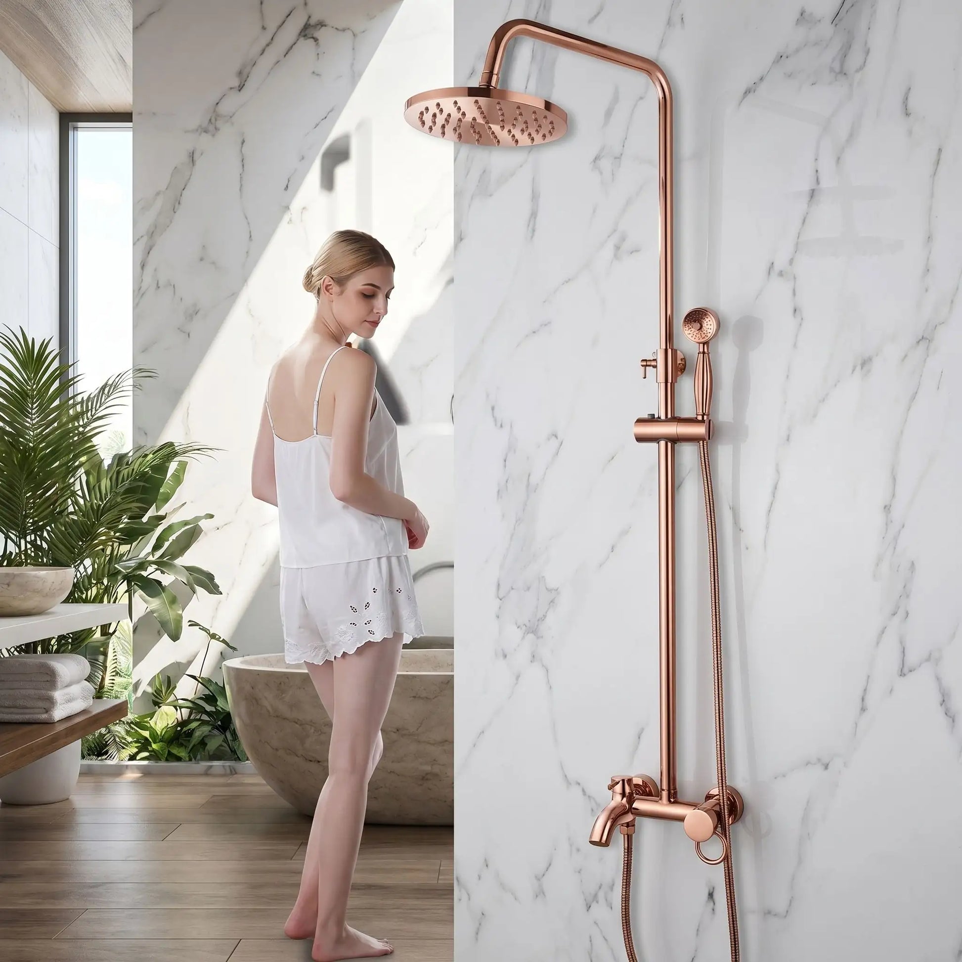 douche mitigeur cuivre MEKKHALA