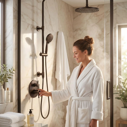douche mitigeur noir MEKKHALA