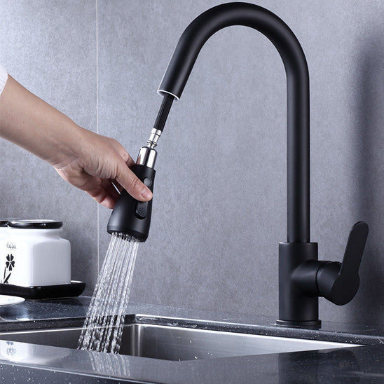 douchette mitigeur cuisine noir aquaTwist haut