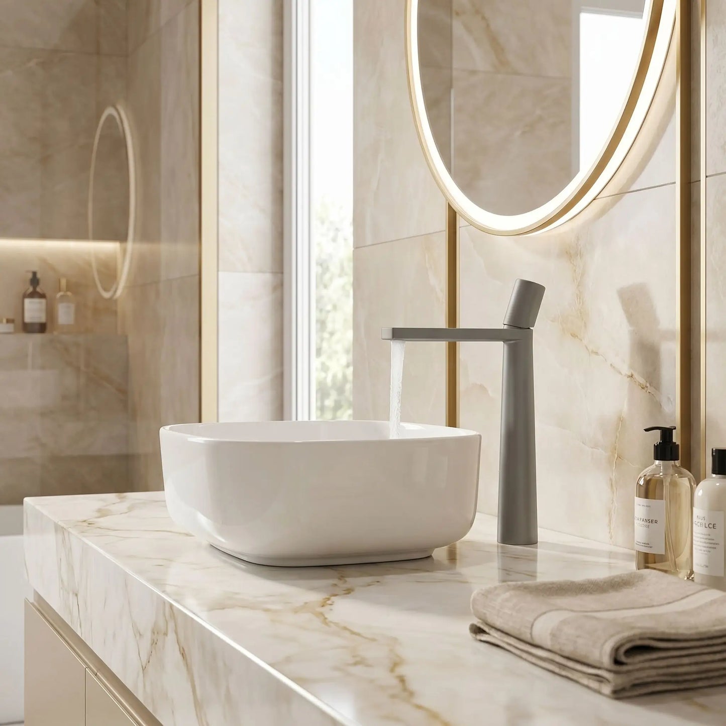 lavabo mitigeur Noir pour Élégance  