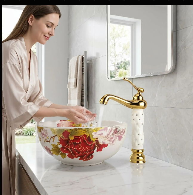 mitigeur blanc lavabo