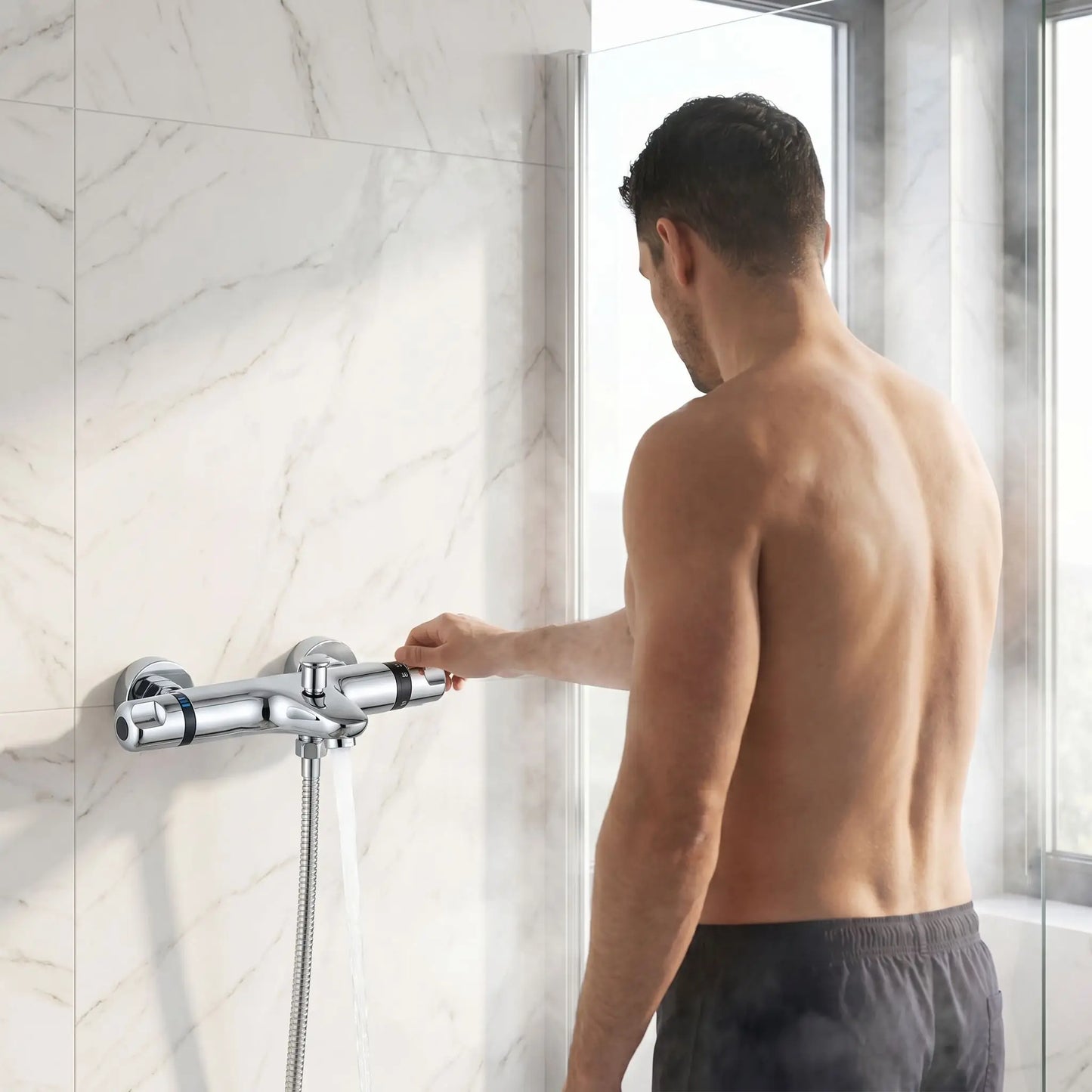mitigeur douche  poignée Ergonomique 