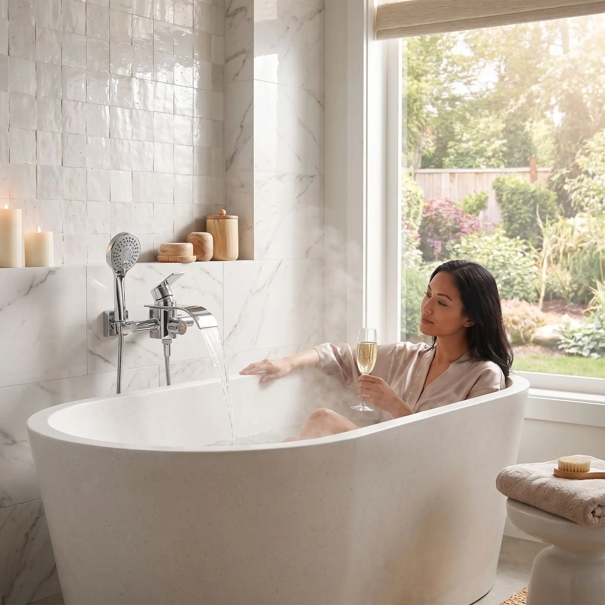 mitigeur sur baignoire d’eau Design Elegance