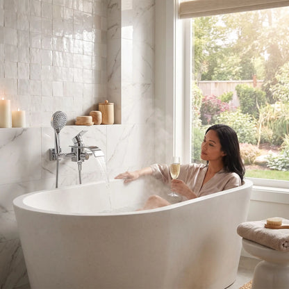 mitigeur sur baignoire d’eau Design Elegance