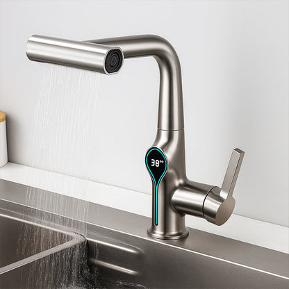 robinet a douchette cuisine argent hydroFlexio