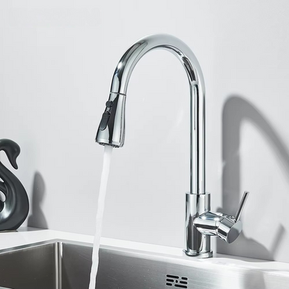 robinet cuisine douchette argent jetRoyal