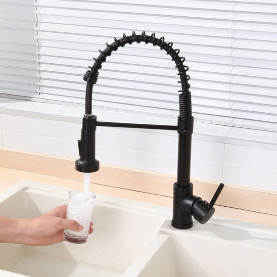 robinet cuisine douchette noir jet cuisiRoi