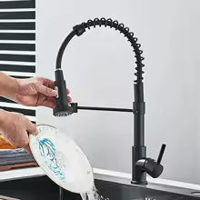 robinet cuisine douchette noir  pulverisateur-cuisiRoi