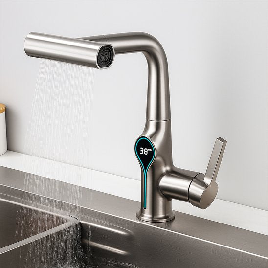 robinet cuisine argent design