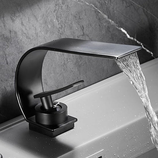 robinet de cuisine  gris  cascade