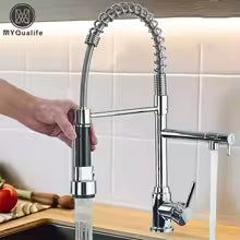 robinet cuisine douchette argent flexible-flexiCrown