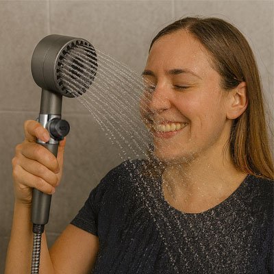 support Pommeau de douche pression EcoSpa 