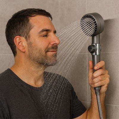 support Pommeau de douche  pression EcoSpa 
